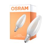 Osram LED Superstar E14 Candela Filamento Ghiaccio 3.4W 470lm - 940 Bianco Freddo | Miglior Resa Cromatica - Dimmerabile - Sostitutiva 40W