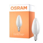 Osram LED Classic E14 Candela Filamento Ghiaccio 2.2W 470lm - 827 Bianco Molto Caldo | Sostitutiva 40W