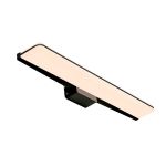 Nordlux Tinia 60 Luce Da Parete Metallo Nero - 24W 1800lm - 930-940 CCT | IP44 - Miglior Resa Cromatica - A 3 Livelli Dimmerabile