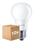 Multipack 10x Philips Corepro LED Bulbo E27 Pera Ghiaccio 8W 806lm - 830 Luce Calda | Sostitutiva 60W