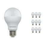 Multipack 10x Noxion Lucent Classic LED E27 Pera Ghiaccio 13W 1521lm - 830 Luce Calda -  | Sostitutiva 100W