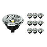 Multipack 10x Noxion Lucent Faretti LED GU10 AR111 15W 850lm 40D - 927 Bianco Molto Caldo | Miglior Resa Cromatica - Dimmerabile - Sostitutiva 75W