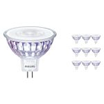 Multipack 10x Philips Master Value LED Faretti GU5.3 MR16 7.5W 660lm 60D - 940 Bianco Freddo | Miglior resa cromatica - Dimmerabile - Sostitutiva 50W
