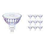 Multipack 10x Philips Master Value LED Faretti GU5.3 MR16 7.5W 660lm 36D - 940 Bianco Freddo | Miglior resa cromatica - Dimmerabile - Sostitutiva 50W