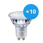 Multipack 10x Philips MASTER Value LED Spot GU10 PAR16 3.7W 285lm 60D - 940 Bianco Freddo | Miglior resa cromatica - Dimmerabile - Sostitutiva 35W