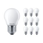 Multipack 10x Philips Corepro LED Lustre E27 Sferica Ghiaccio 2.2W 250lm - 827 Bianco Molto Caldo | Sostitutiva 25W