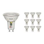 Multipack 10x Noxion Faretti LED GU10 PAR16 4.8W 450lm 36D - 827 Bianco Molto Caldo | Sostitutiva 65W