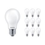 Multipack 10x Philips MASTER Value LED Bulbo E27 Pera Ghiaccio 5.9W 806lm - 927 Bianco Molto Caldo | Miglior resa cromatica - Dimmerabile - Sostitutiva 60W