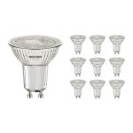Multipack 10x Noxion PerfectColor Faretti LED GU10 PAR16 4W 345lm 36D - 940 Bianco Freddo | Miglior resa cromatica - Dimmerabile - Sostitutiva 50W