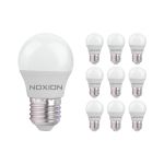 Multipack 10x Noxion Lucent Lustre LED E27 Sferica Ghiaccio 2.5W 250lm - 827 Bianco Molto Caldo | Sostitutiva 25W