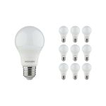 Multipack 10x Noxion Lucent Classic LED E27 Pera Ghiaccio 4.9W 480lm - 840 Bianco Freddo | Sostitutiva 40W