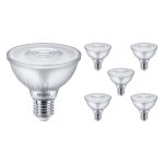Multipack 6x Philips Master Value LED Bulbo Riflettore E27 PAR30 9.5W 740lm 25D - 927 Bianco Molto Caldo | Miglior resa cromatica - Dimmerabile - Sostitutiva 75W