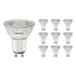 Multipack 10x Noxion PerfectColor Faretti LED GU10 PAR16 4W 345lm 60D - 927 Bianco Molto Caldo | Miglior resa cromatica - Dimmerabile - Sostitutiva 50W