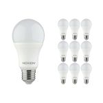 Multipack 10x Noxion Lucent Classic LED E27 Pera Ghiaccio 9.5W 1055lm - 827 Bianco Molto Caldo | Sostitutiva 75W