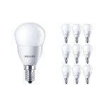 Multipack 10x Philips Corepro LED Lustre E14 Sferica Ghiaccio 5W 470lm - 827 Bianco Molto Caldo | Sostitutiva 40W