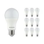 Multipack 10x Noxion Lucent Classic LED E27 Pera Ghiaccio 9.5W 1055lm - 830 Luce Calda | Sostitutiva 75W