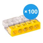 Multipack 100x Wago 2273-205  Connettore| 5 Filo Connessione