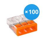 Multipack 100x Wago 2273-203  Connettore | 3 Filo Connessione