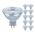 Multipack 10x Ledvance Performance Faretti LED Riflettore GU5.3 MR16 5W 345lm 36D - 927 Bianco Molto Caldo | Miglior resa cromatica - Dimmerabile - Sostitua 35W