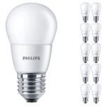 Multipack 10x Philips Corepro LED Lustre E27 Sferica Ghiaccio 7W 806lm - 827 Bianco Molto Caldo | Sostitutiva 60W