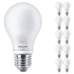 Multipack 10x Philips Corepro LED Bulbo E27 Pera Ghiaccio 7W 806lm - 827 Bianco Molto Caldo | Sostitutiva 60W