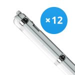 Multipack 12x Noxion Stagna LED Poseidon V3.0 18-30W 2340-4200lm - 830-865 CCT | 120cm - Cablaggio Entra/Esci (5x2.5mm2)