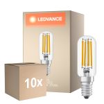 Multipack 10x Ledvance Special LED E14 Tubo one-handed Filamento Chiara 4.2W 470lm - 827 Bianco Molto Caldo | Sostitua 40W