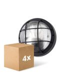 Multipack 4x D'Lite Luce Da Parete Ecco Nero Il Giro | IP54 - Adatto per 1x E27