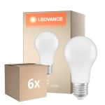 Multipack 6x Ledvance Classic LED E27 Pera Ghiaccio 8.8W 806lm - 827 Bianco Molto Caldo | Dimmerabile - Sostitua 60W