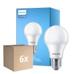 Multipack 6x Philips Corepro LED Bulbo E27 Pera Ghiaccio 10W 1055lm - 830 Luce Calda | Sostitutiva 75W