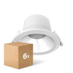 Multipack 6x Noxion Downlight LED Apollo V2.0 15-25W 1800-3060lm 60D - 830/840 CCT | 220mm - Ritaglio 200mm