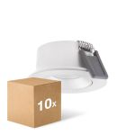 Multipack 10x Ledvance Faretti LED Air Adjust Aluminium Bianca 4W 320lm 36D - 930 Luce Calda | Ritaglio 68mm - IP23 - Miglior resa cromatica - Dimmerabile