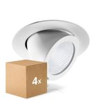Multipack 4x Noxion Faretti LED Forza Bianca 35W 3000lm 36D - 930 Luce Calda -  | 168mm - Miglior Resa Cromatica