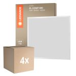 Multipack 4x Ledvance Pannello a LED Compatto Aluminium Bianca 33W 3630lm - 840 Bianco Freddo | 60x60cm - UGR < 19
