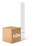 Multipack 10x Noxion Lucent PL-S LED  6W - 840 Bianco Freddo | 4-Pin - Sostitutiva 11W