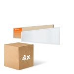 Multipack 4x Ledvance Pannello a LED Compatto Aluminium Bianca 33W 3630lm - 840 Bianco Freddo | 120x30cm - UGR < 19