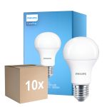 Multipack 10x Philips Corepro LED Bulbo E27 Pera Ghiaccio 10.5W 1055lm - 930 Luce Calda | Miglior resa cromatica - Sostitutiva 75W