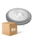 Multipack 6x Ledvance Superior Faretti LED Riflettore G53 AR111 7.4W 450lm 40D - 930 Luce Calda | Miglior resa cromatica - Dimmerabile - Sostitua 50W