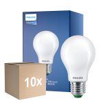 Multipack 10x Philips MASTER LED Bulbo Ultra Efficient E27 Pera Ghiaccio 4W 840lm - 840 Bianco Freddo | Sostitutiva 60W