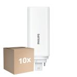 Multipack 10x Philips CorePro PL-T LED Bulbo HF 6.5W - 840 Bianco Freddo | 4-Pin - Sostitutiva 18W