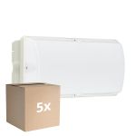 Multipack 5x Philips LED Sicurezza Ledinaire WL055V Bianca 6W 630lm - 840 Bianco Freddo | 374x150mm - IP65 - Sensore Di Movimento
