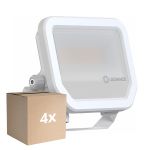 Multipack 4x Ledvance Proiettore LED Aluminium Bianca 17W 2400lm 100D - 840 Bianco Freddo | IP66 - Simmetrico