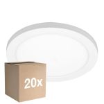 Multipack 20x Noxion Downlight LED Ecowhite Bianca 18W 1530lm 110D - 830 840 860 Regolabile Bianca | 217mm - Ritaglio 55-175mm - Dimmerabile