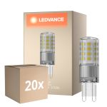 Multipack 20x Ledvance Performance LED Capsule Chiara G9 4.4W 600lm - 827 Bianco Molto Caldo | Dimmerabile - Sostitutiva 48W
