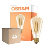 Multipack 4x Osram Vintage 1906 LED E27 Edison Filamento Oro 7.2W 806lm - 824 Bianco Molto Caldo | Sostitutiva 60W