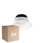 Multipack 6x Noxion Downlight LED Hera Profondo Incasso Bianca 21W 2400lm 100D - 827-830-840 CCT | 226mm - Ritaglio 200mm