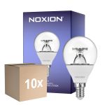 Multipack 10x Noxion LED E14 Sferica 5W 470lm - 922 - 927 Dim to Warm| Miglior Resa Cromatica - Dimmerabile - Sostitutiva 40W