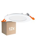 Multipack 12x Osram Downlight LED Recess Slim Bianca 8W 550lm 110d - 830 Luce Calda -  | Ritaglio 120mm - IP20