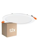Multipack 12x Osram Downlight LED Recess Slim Bianca 22W 2000lm 110D - 830 Luce Calda -  | Ritaglio 200mm - IP20