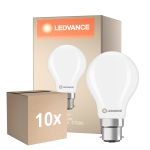 Multipack 10x Ledvance Classic LED B22 Pera Ghiaccio 5.9W 806lm - 827 Bianco Molto Caldo | Sostitutiva 60W